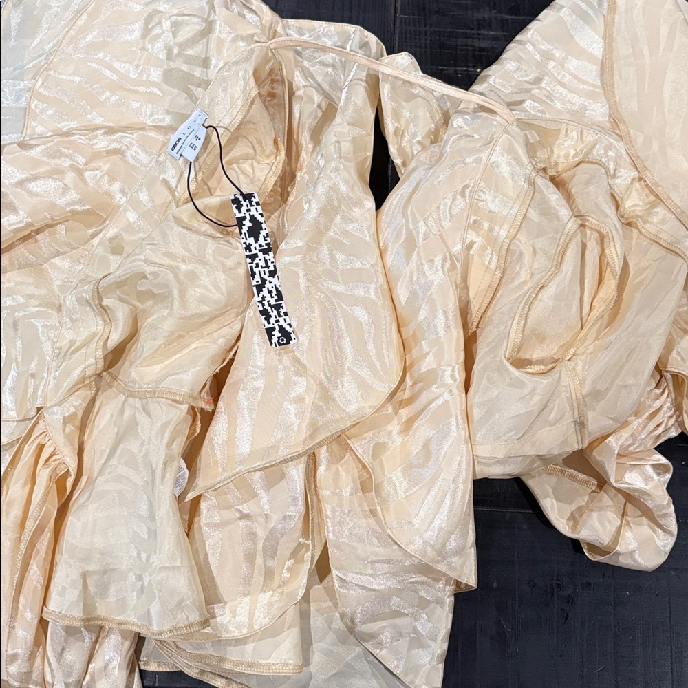 ASOS Cream Ruffle Blouse - Picture 4 of 5